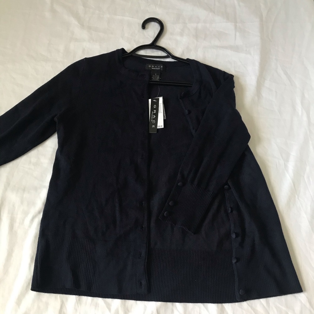Navy Blue Cardigan